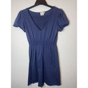 Rip Curl dress y2k Beach Boho surf Puff Short Sleeve Roll Hem empire waist M